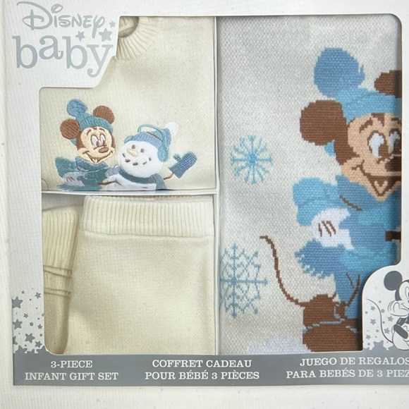 NWT - Disney baby 3 piece infant gift set in gift box. Size 6-9 months. - Picture 2 of 10